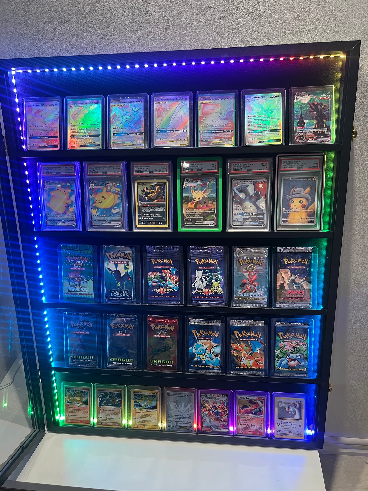 CardDisplay Vitrineskap for samlekort - LED