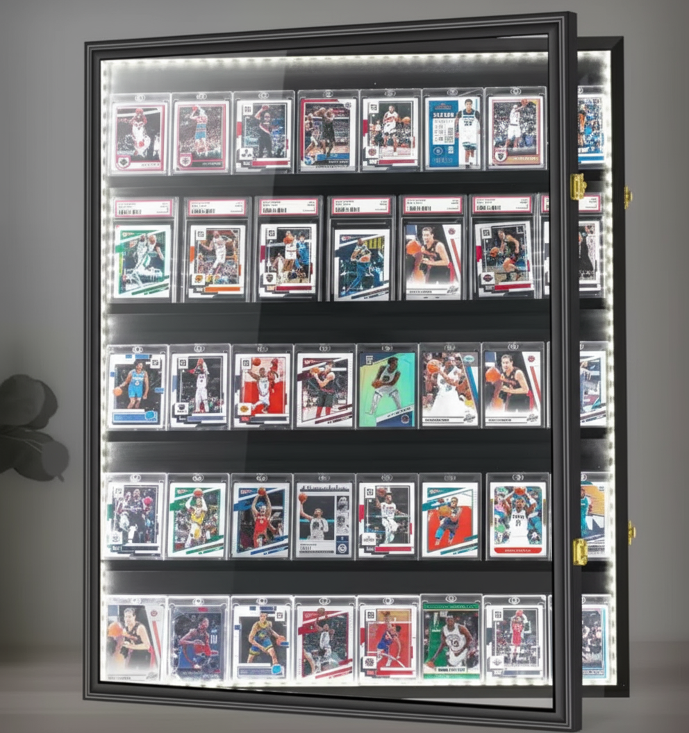 CardDisplay Vitrineskap for samlekort - LED