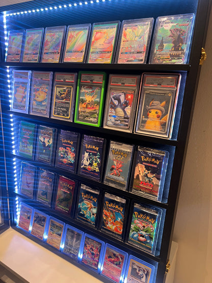 CardDisplay Vitrineskap for samlekort - LED